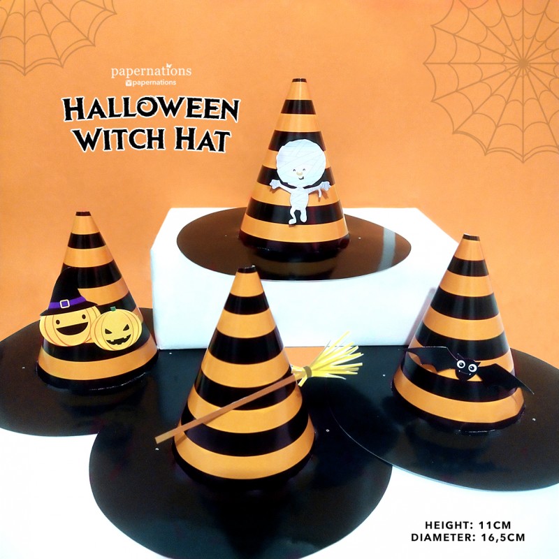 Halloween Witch Cone Hats